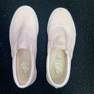 light pink slip on vans